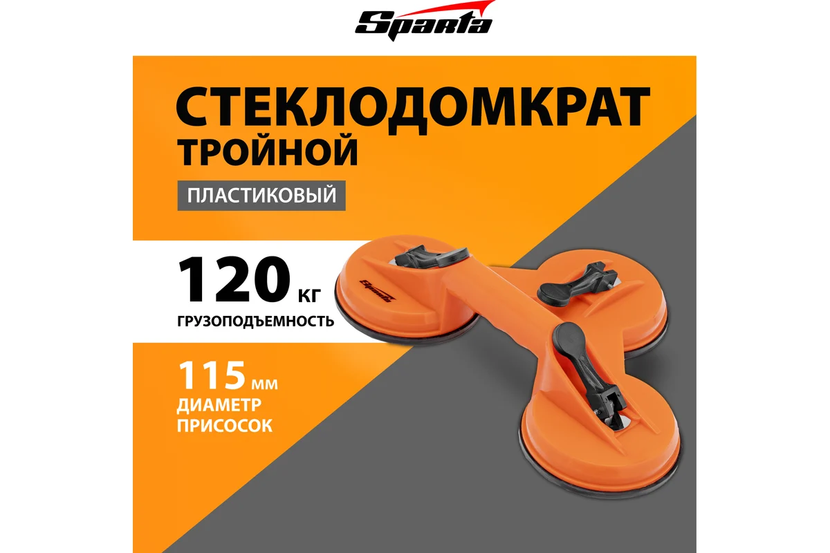 Тройной пластиковый стеклодомкрат SPARTA 875156