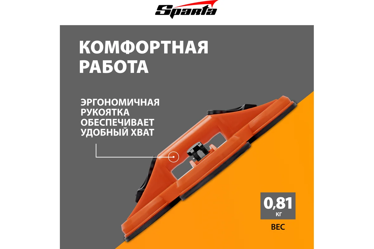 Тройной пластиковый стеклодомкрат SPARTA 875156