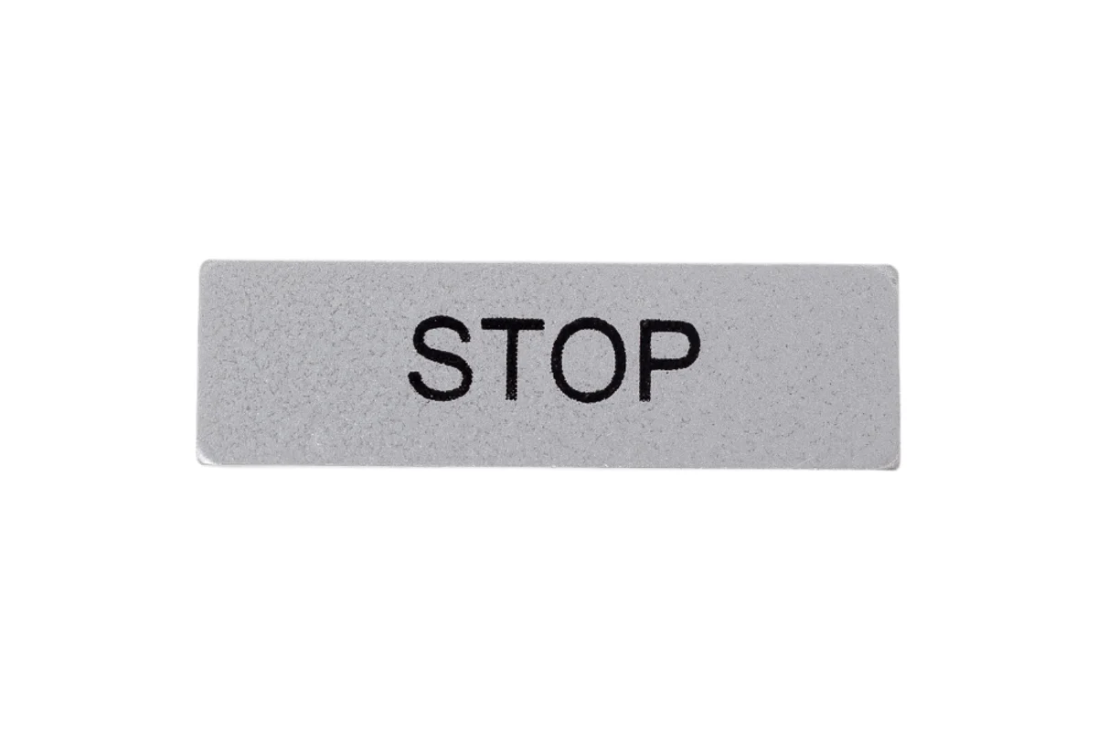 Табличка STOP Emas пластик BET08STOP