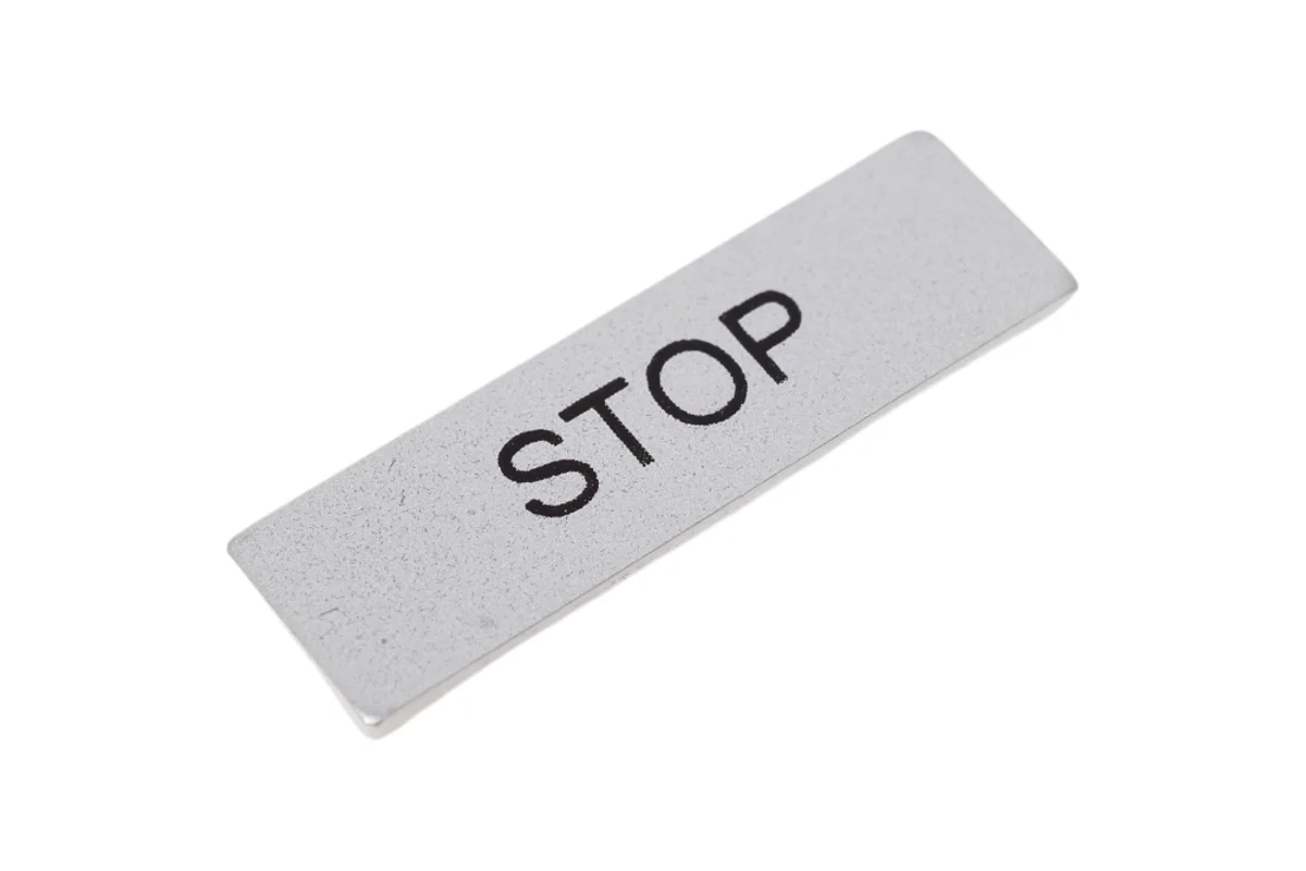 Табличка STOP Emas пластик BET08STOP