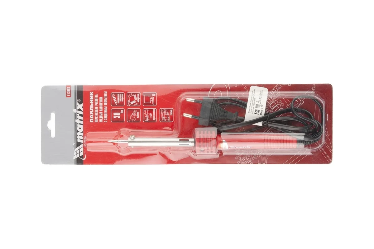 Паяльник 220В, 30W MATRIX 913003