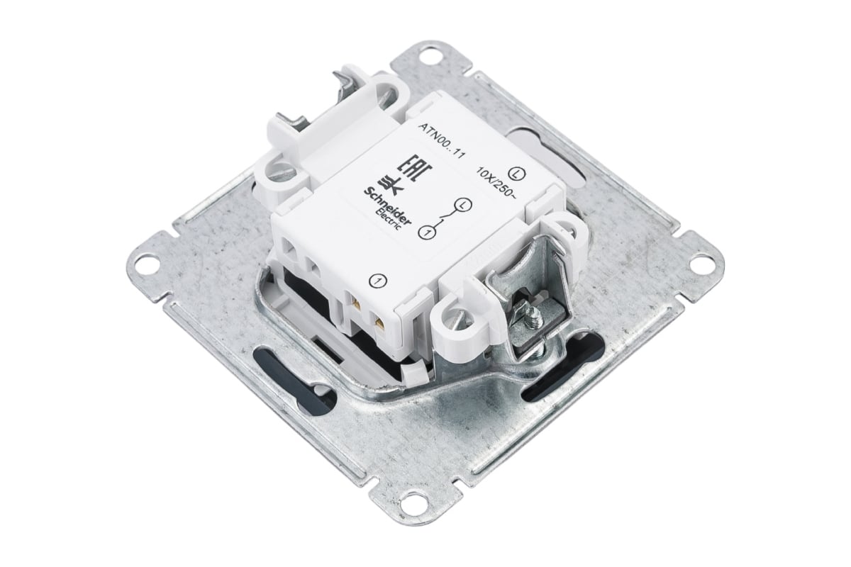 1-клавишный выключатель Systeme Electric AtlasDesign Изумруд сх.1, 10АХ, механизм SE ATN000811
