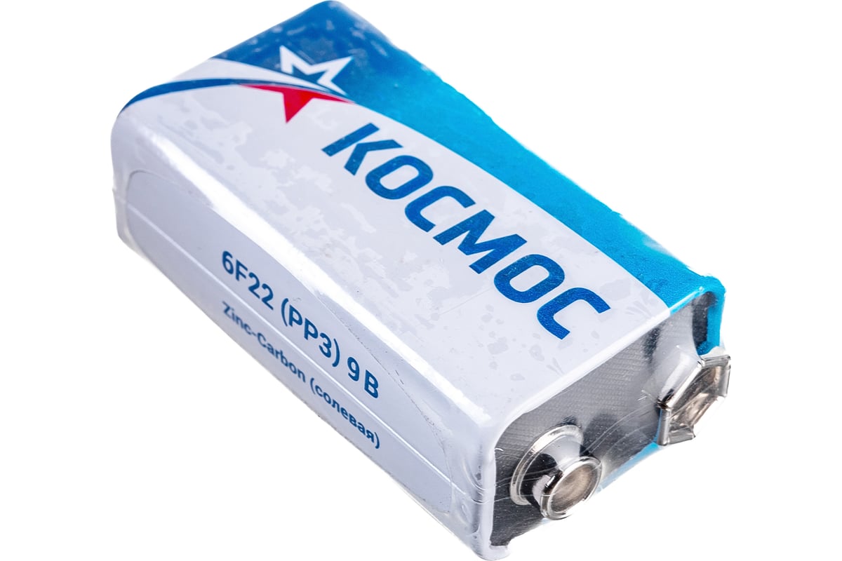 Батарейка КОСМОС 6F22 1Sкрона KOC6F22