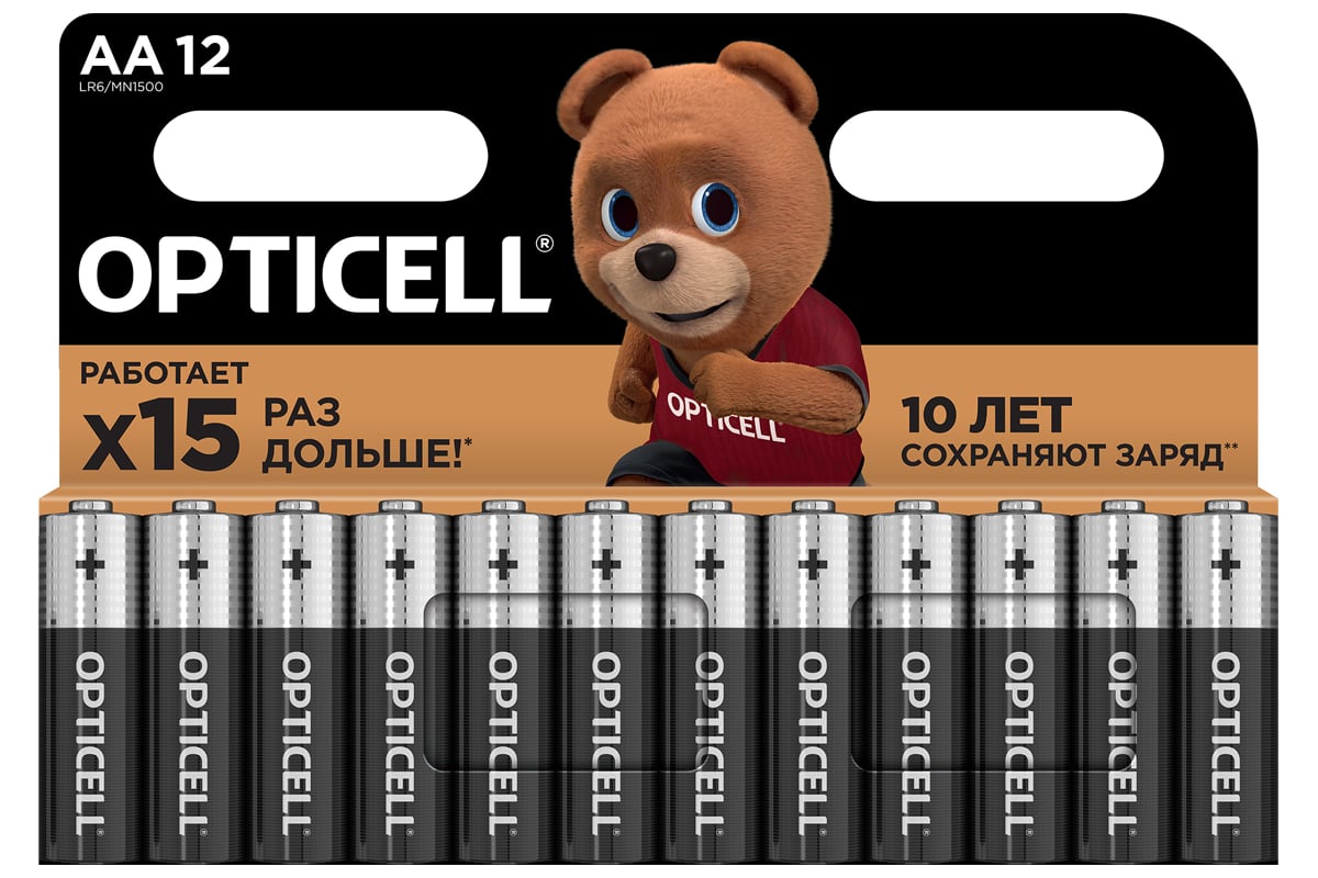 Батарейки Opticell AA 12шт 5051010