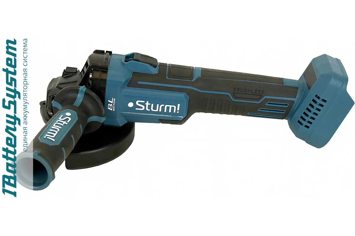 Аккумуляторная углошлифовальная машина Sturm CAG1812BL