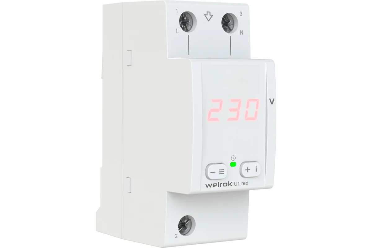 Вольтметр Welrok UI red 4660251140458