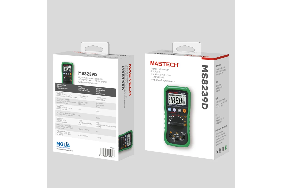 Автомобильный мультиметр Mastech MS8239D 13-2089