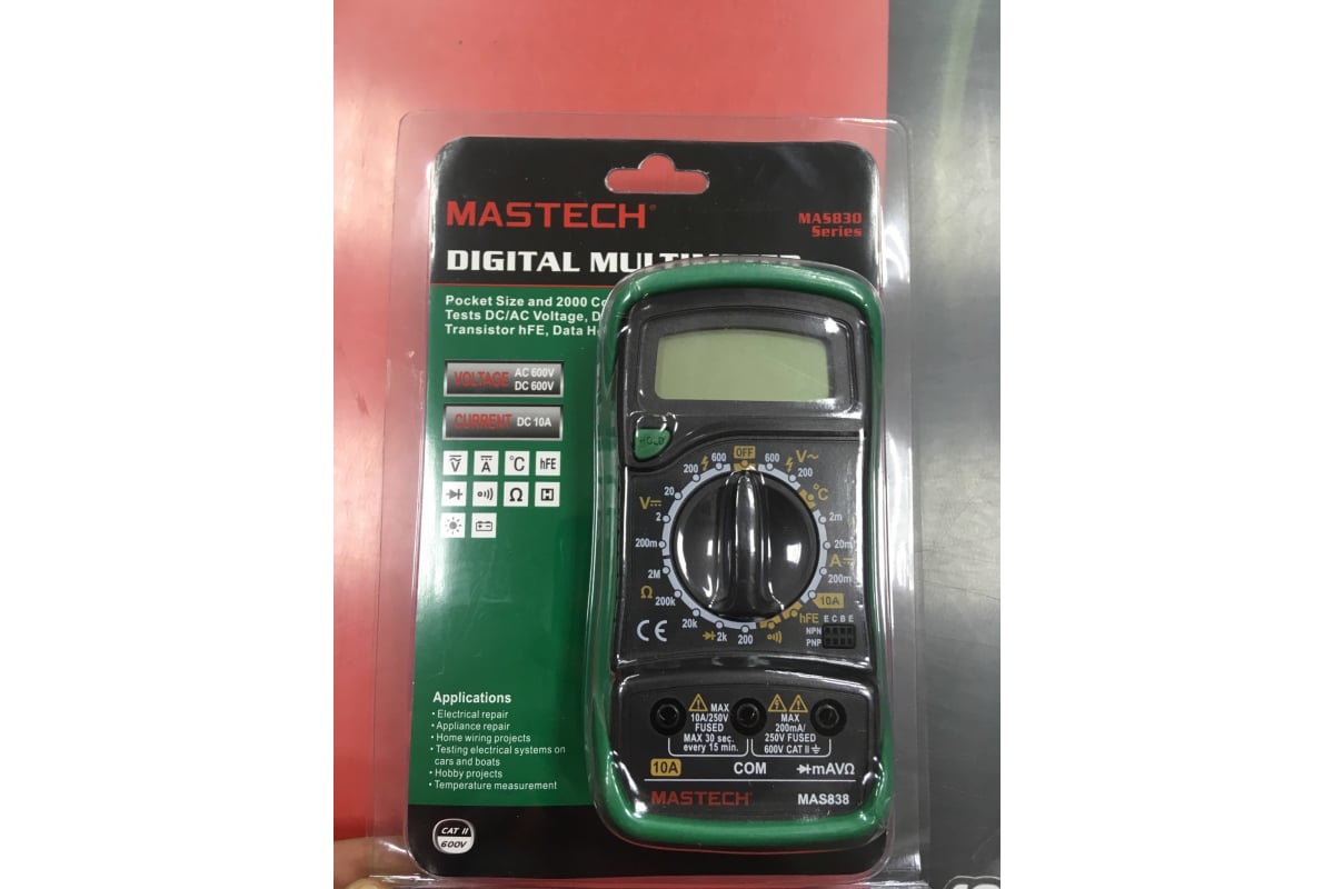 Цифровой мультиметр Mastech MAS838 13-2008