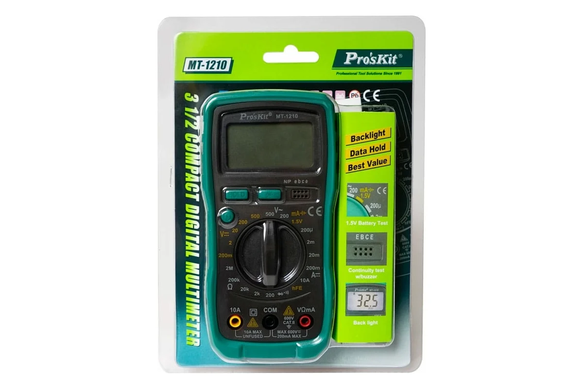 Мультиметр Pro'sKit ProsKit MT-1210 00313351