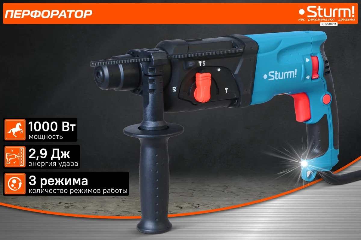 Перфоратор Sturm RH2510PM