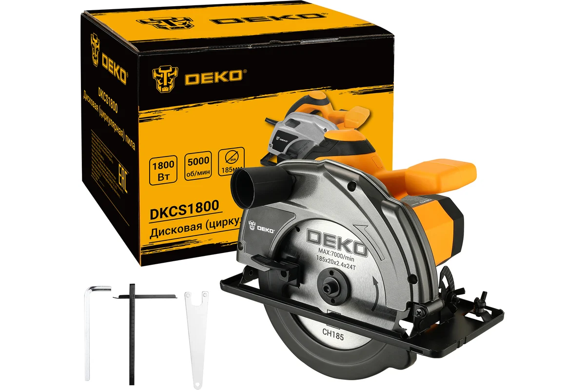 Дисковая (циркулярная) пила DEKO DKCS1800 063-4191