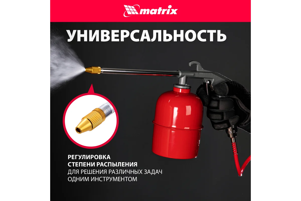 Пневматический моечный пистолет MATRIX 57340