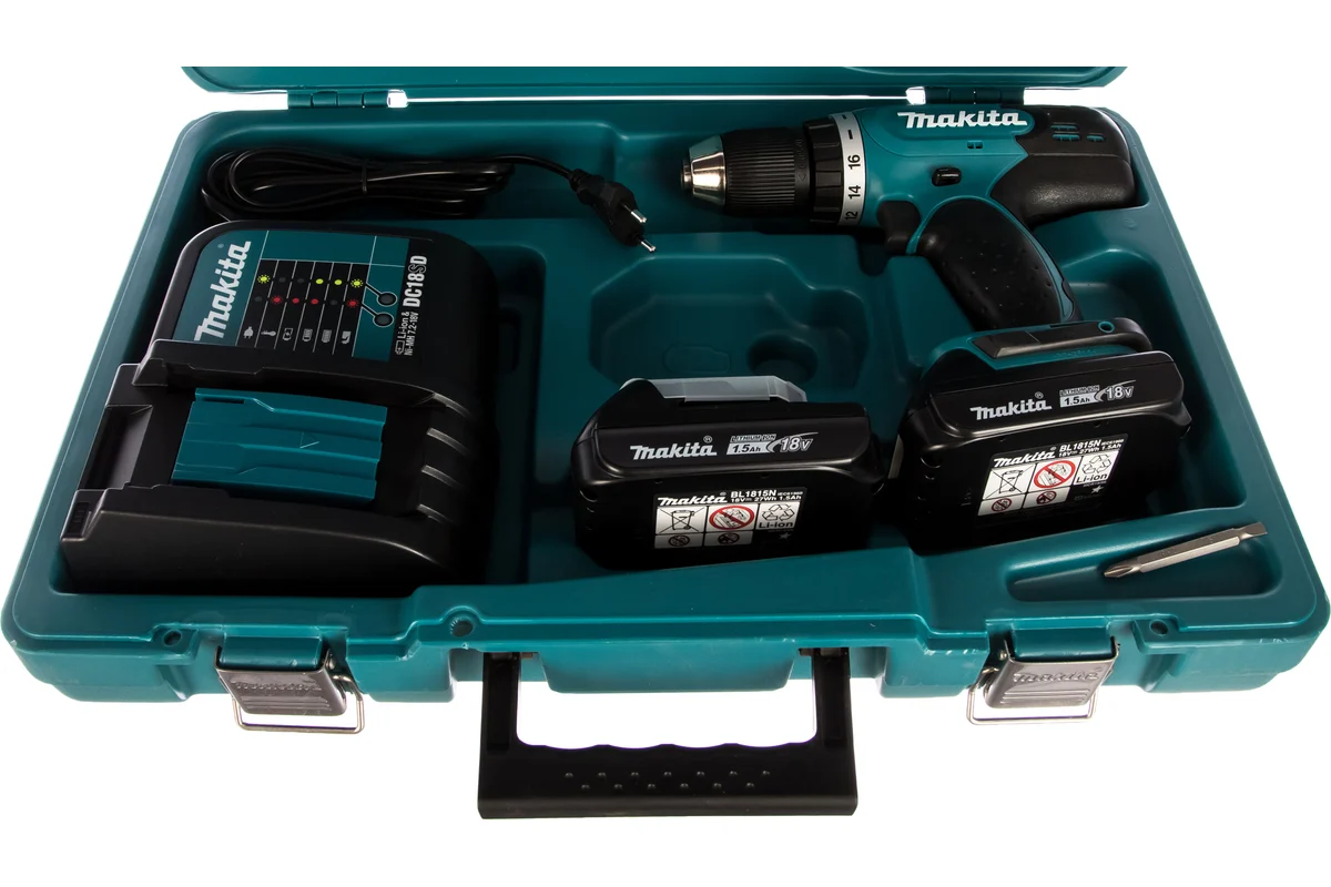 Аккумуляторная дрель-шуруповерт Makita LXT DDF453SYE