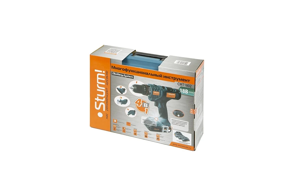 Аккумуляторный мультитул Sturm 1BatterySystem CMT1802