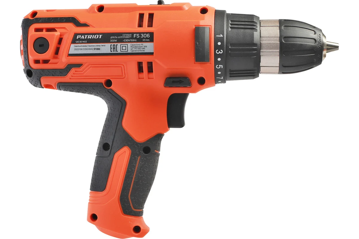 Сетевая дрель-шуруповерт Patriot FS 306 120301402