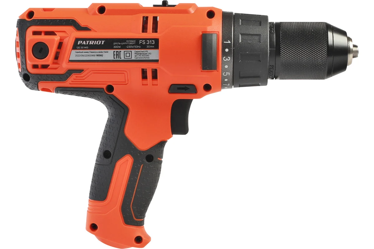 Сетевая дрель-шуруповерт PATRIOT FS 313 120301413