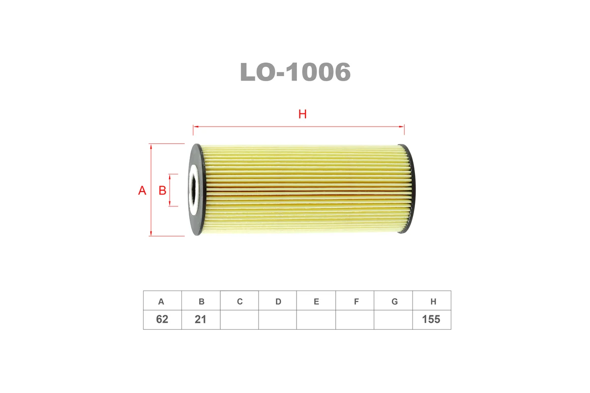 Фильтр масляный LYNXauto LO-1006