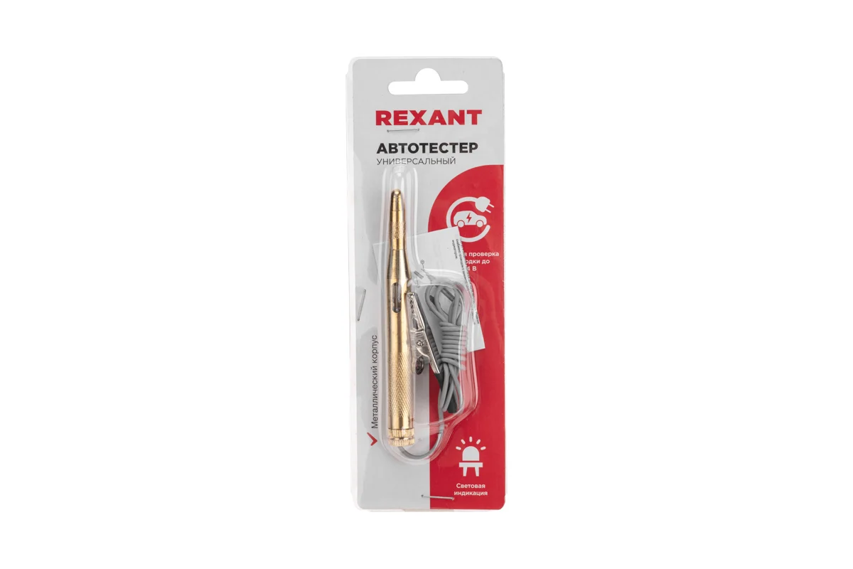 Универсальный металлический автотестер REXANT 16-0103