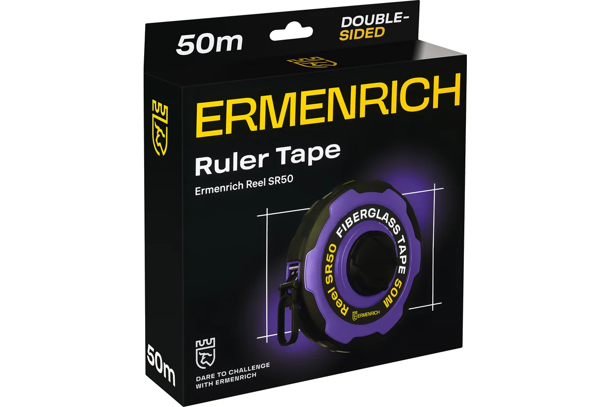 Рулетка Ermenrich Reel SR50, фиолетовый 86177