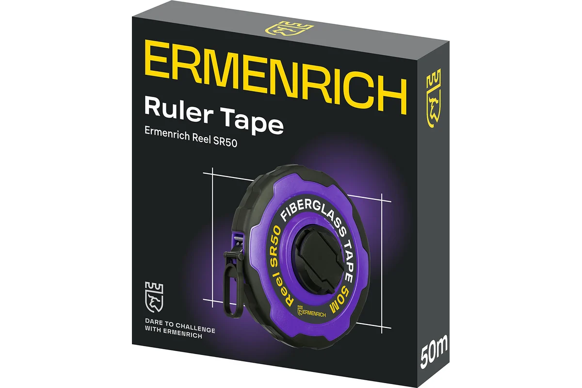 Рулетка Ermenrich Reel SR50, фиолетовый 86177