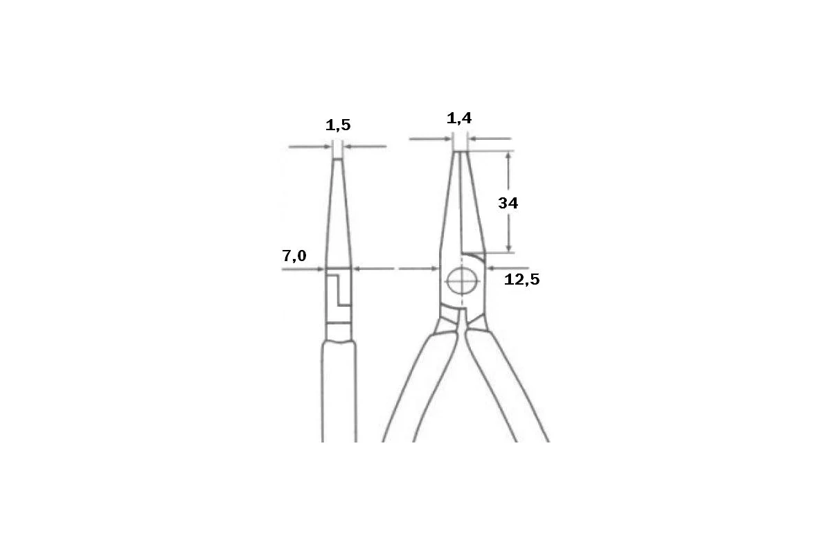 Плоскогубцы для юстировки KNIPEX KN-3211135