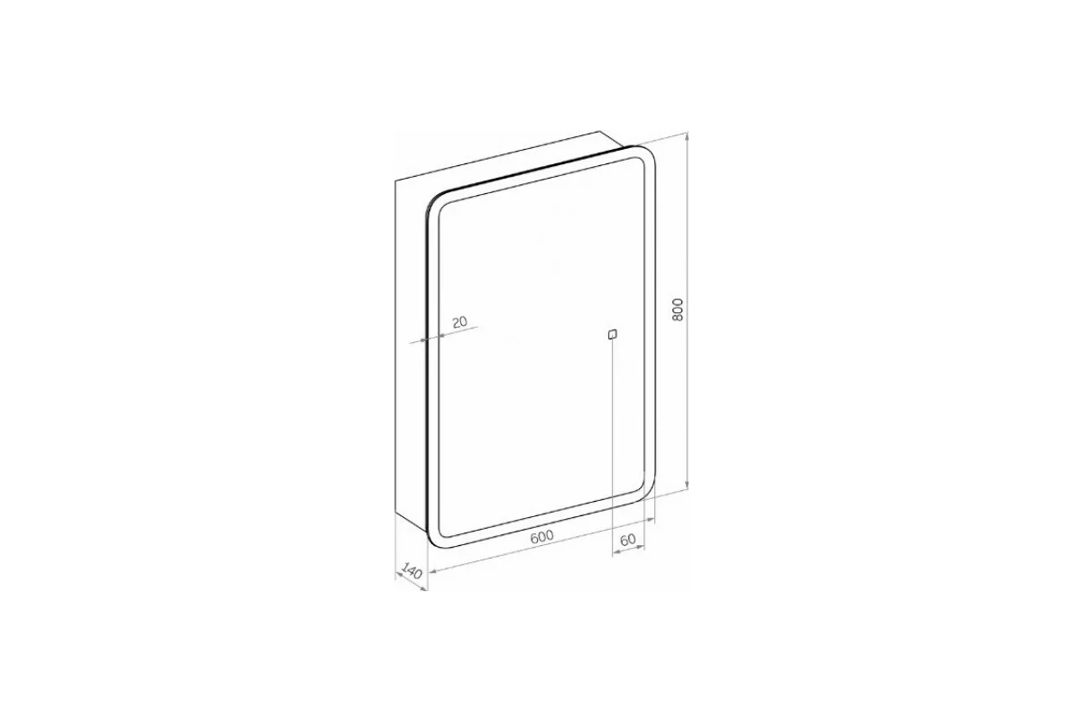Зеркало-шкаф Reflection Chill led 600x800 RF2316CH