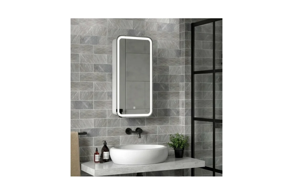 Зеркало-шкаф Reflection Circle led 400x800 RF2104SR
