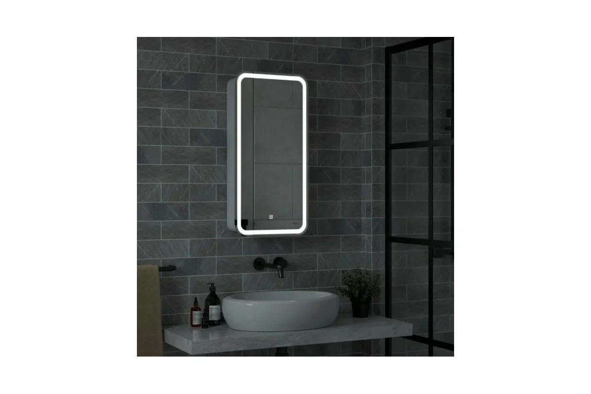 Зеркало-шкаф Reflection Circle led 400x800 RF2104SR