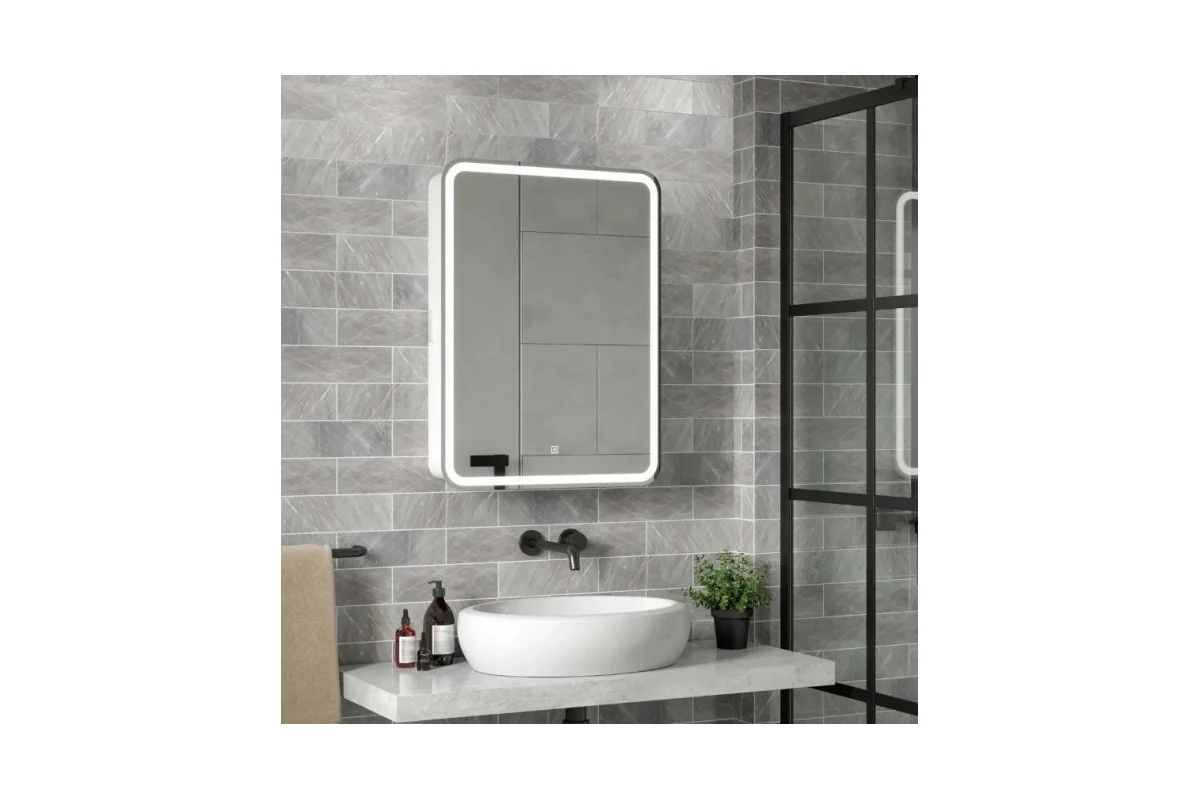 Зеркало-шкаф Reflection Circle led 600x800 RF2108SR