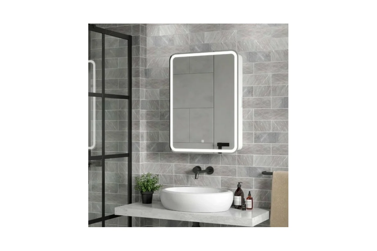 Зеркало-шкаф Reflection Circle led 600x800 RF2109SR
