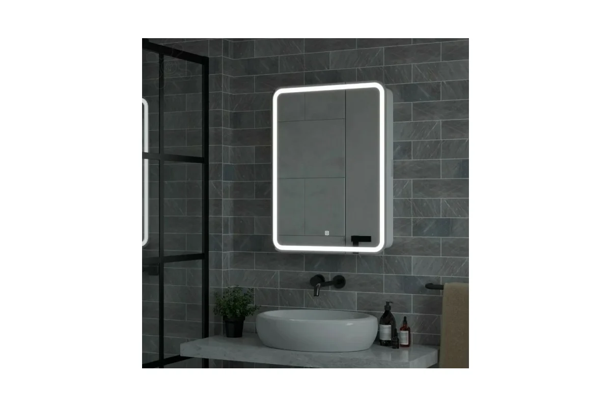 Зеркало-шкаф Reflection Circle led 600x800 RF2109SR