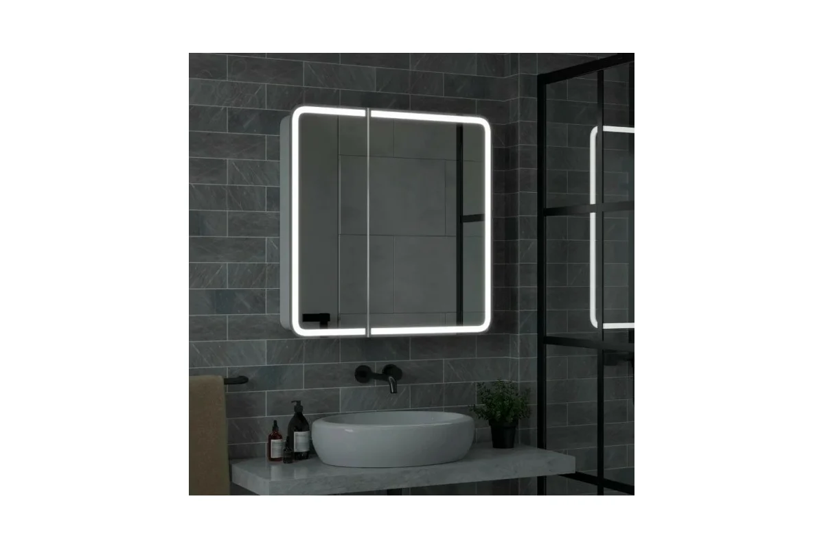 Зеркало-шкаф Reflection Circle led 800x800 RF2110SR