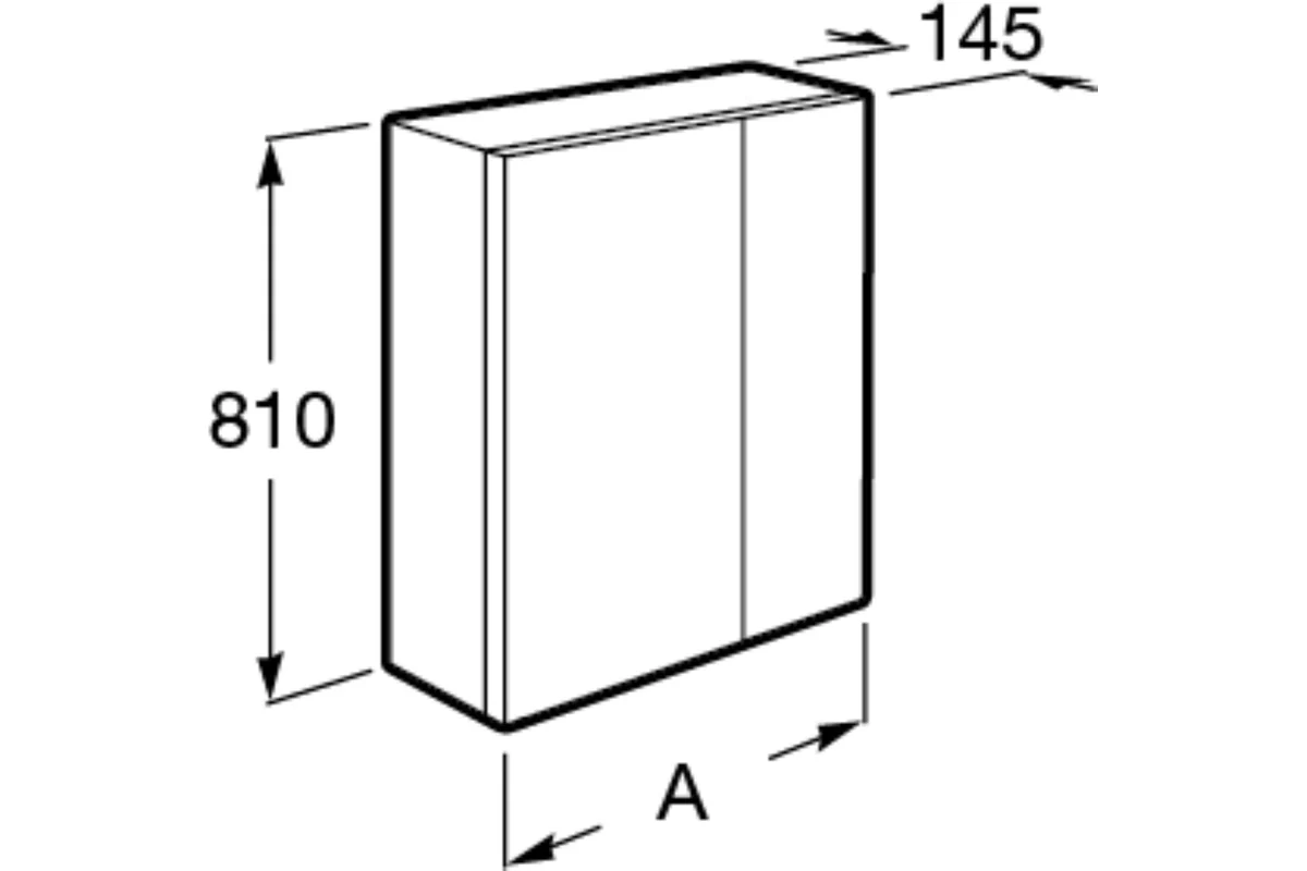 Зеркальный шкаф ROCA Up ZRU9303017 00000063135