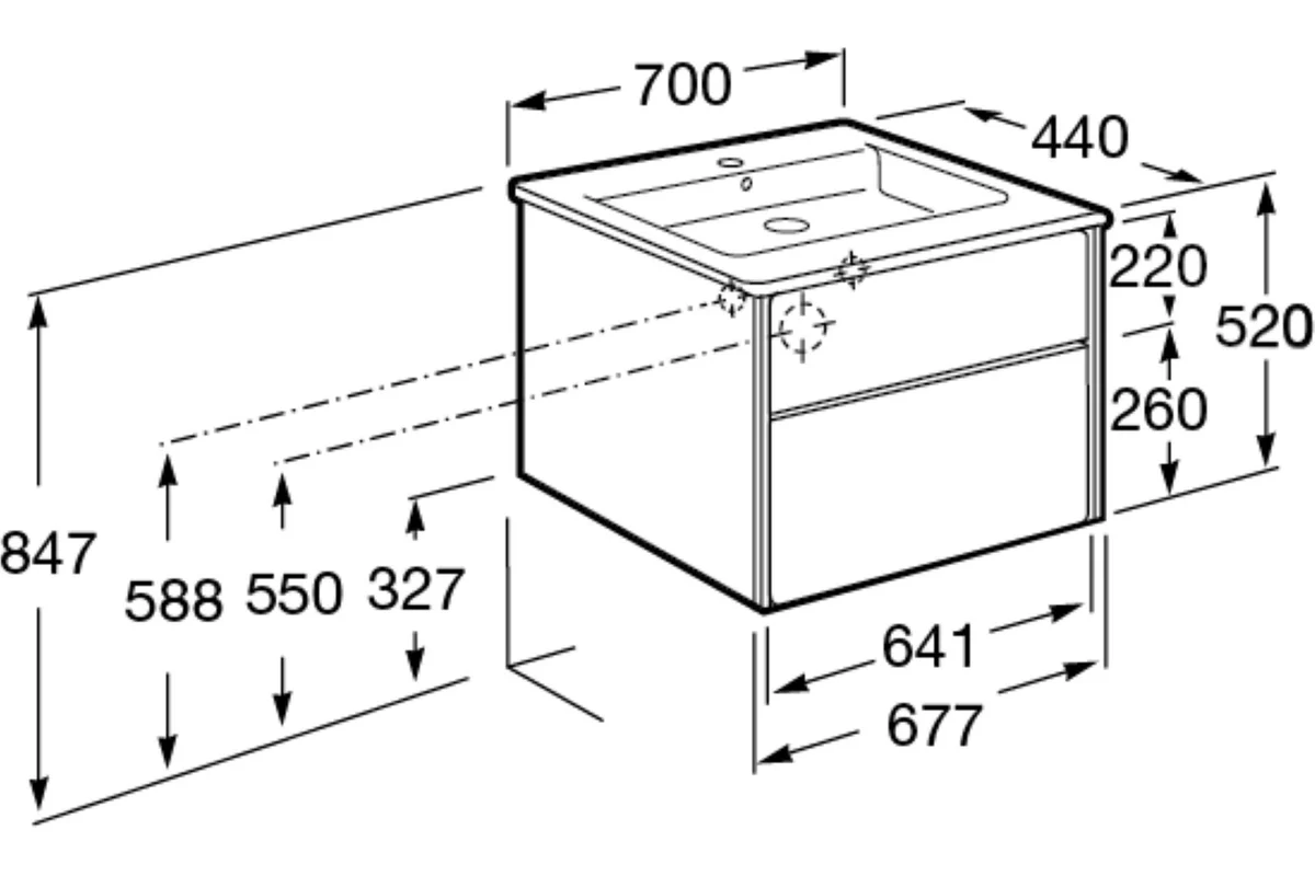 Мебельный модуль ROCA Ronda ZRU9302964 00000060273