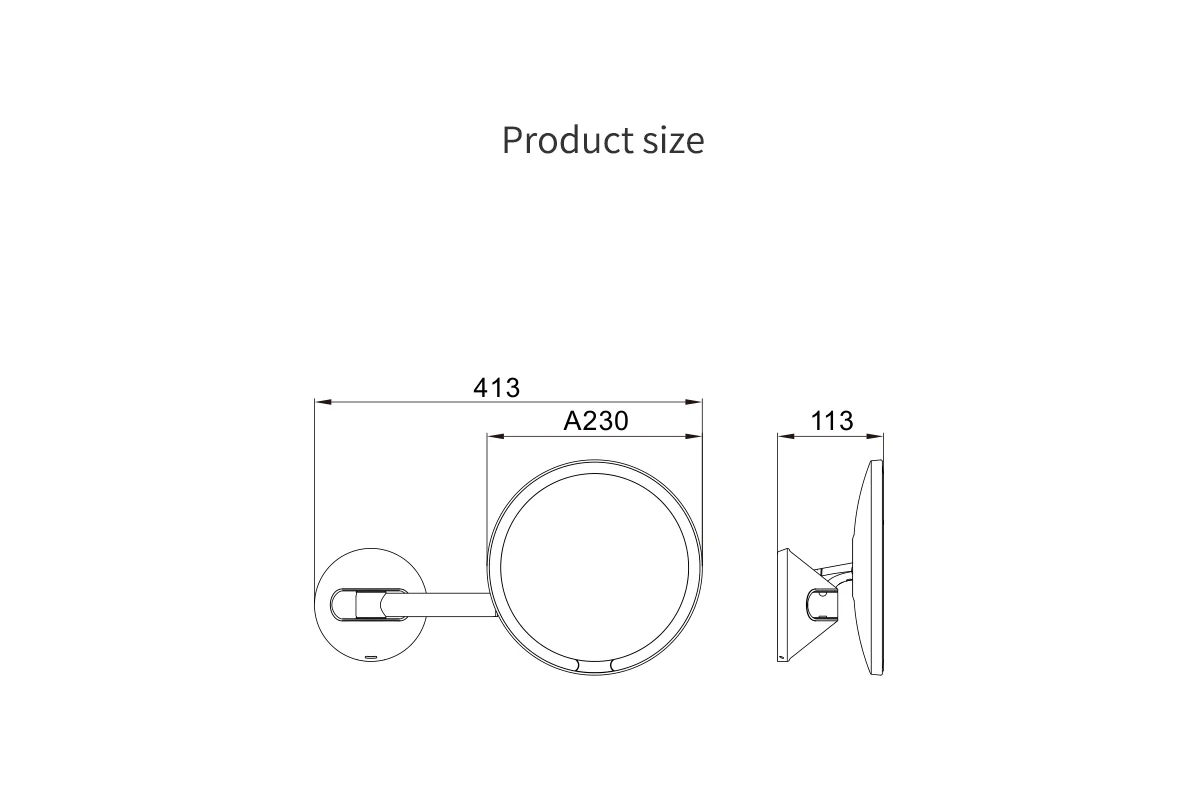 Настенное зеркало Savol S-M8881