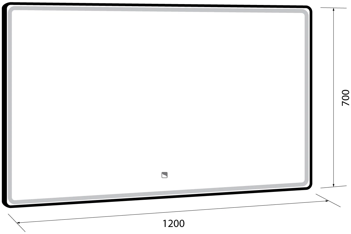 Зеркало Dreja POINT 120x70 см 99.9031