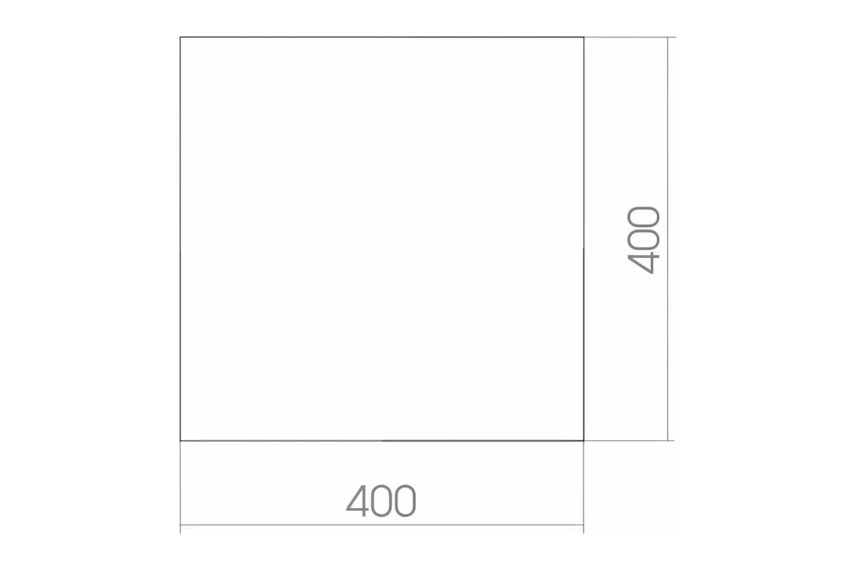 Зеркало mixline квадрат 400х400 без полки 525025