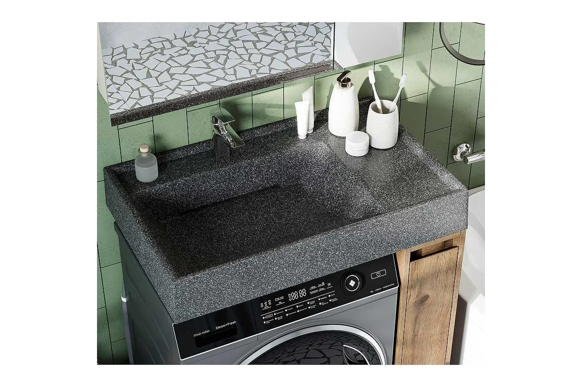 Рейн AQUATON 80 Раковина Графит 00084502 1A72113KRW210