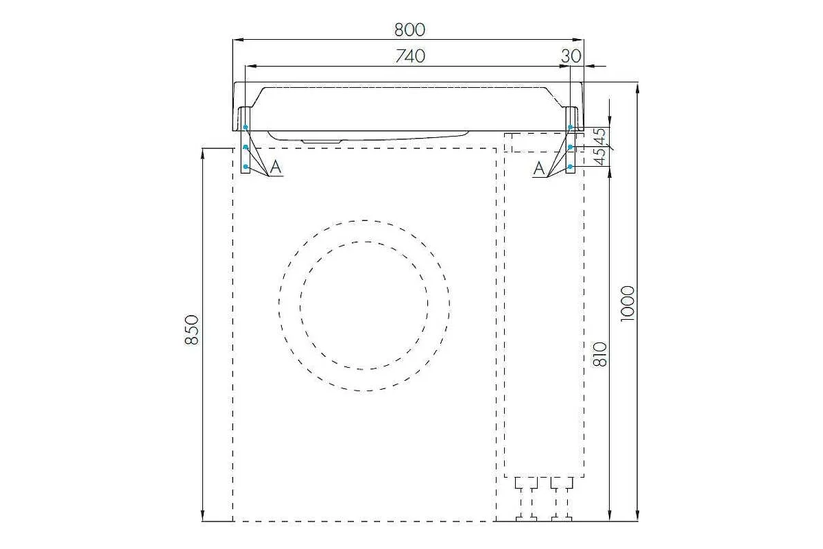 Рейн AQUATON 80 Раковина Графит 00084502 1A72113KRW210