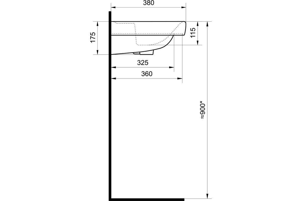 Умывальник Santek Тигода-55 мини, 00000062494 1WH302127