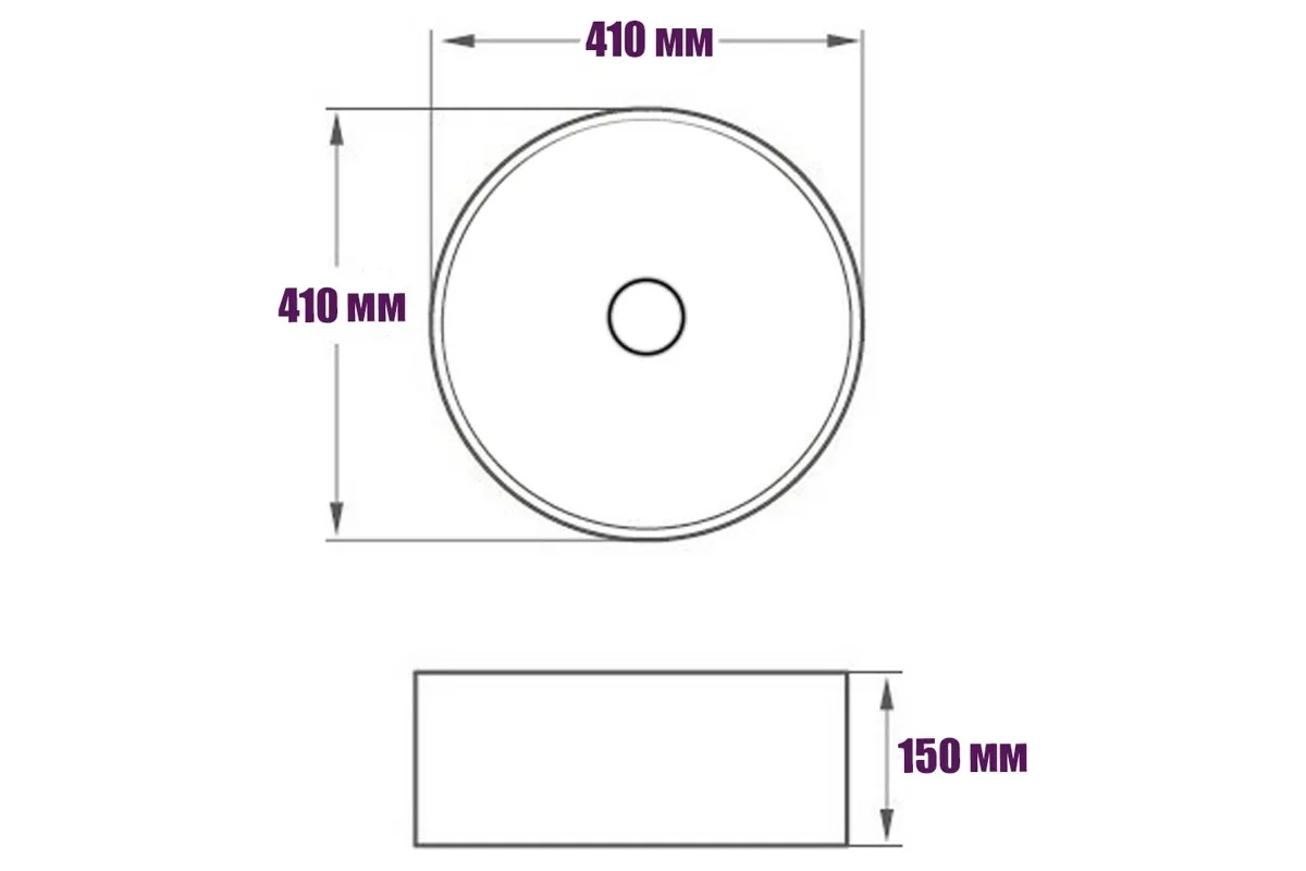 Накладная раковина ROYAL ART AR-1015