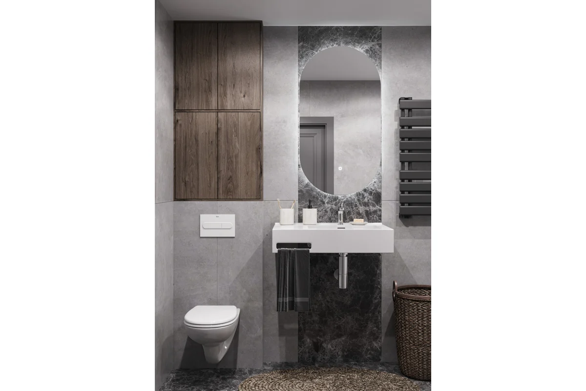 Раковина AQUATON Квадро Про 80 правая 1A734331QA01R
