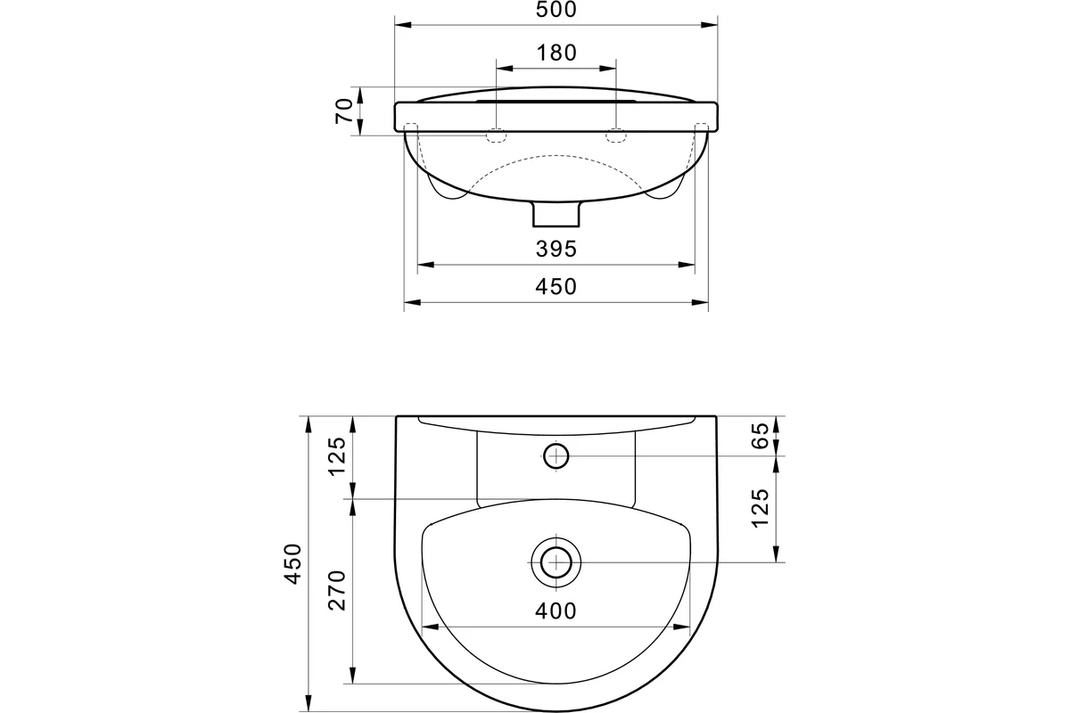 Умывальник Santek "Канны-50" 00053191 1WH110243