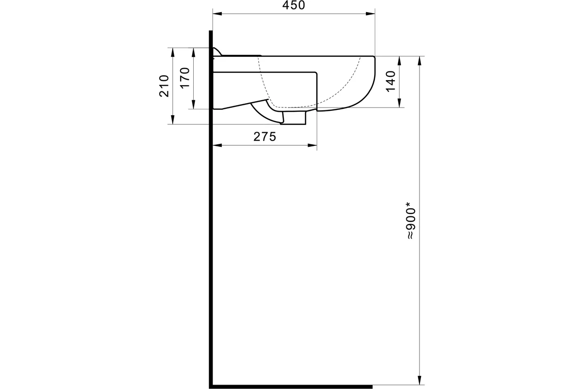 Умывальник Santek "Канны-50" 00053191 1WH110243