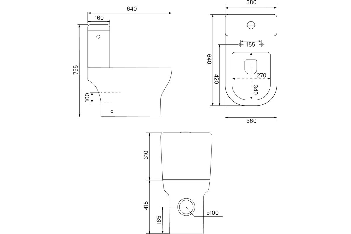 Безободковый унитаз-компакт IDDIS Drum DRU2DSEi24