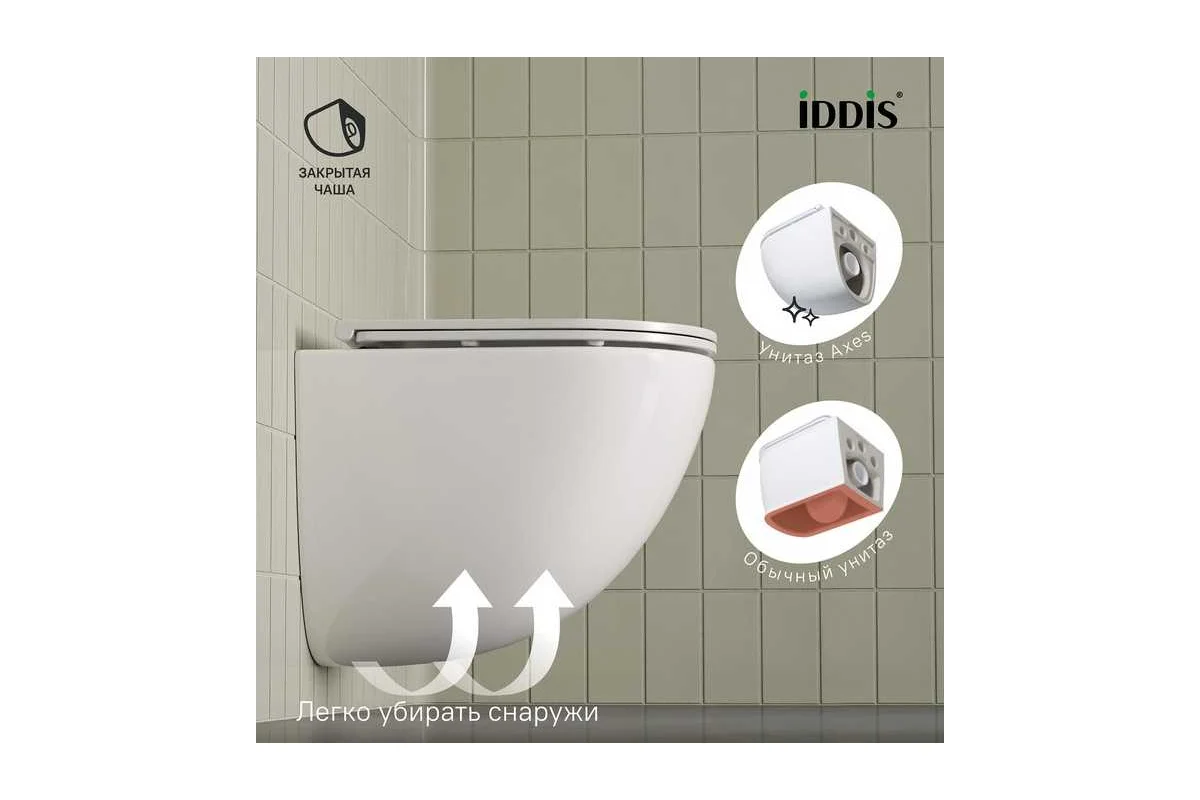 Унитаз подвесной безободковый IDDIS Axes AXERDSEi25