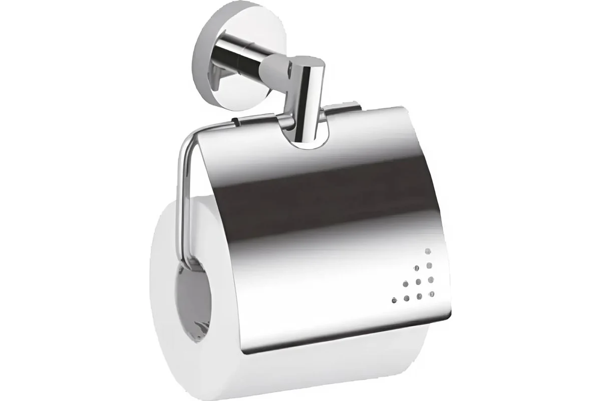 Бумагодержатель с крышкой D-Lin хром D240100