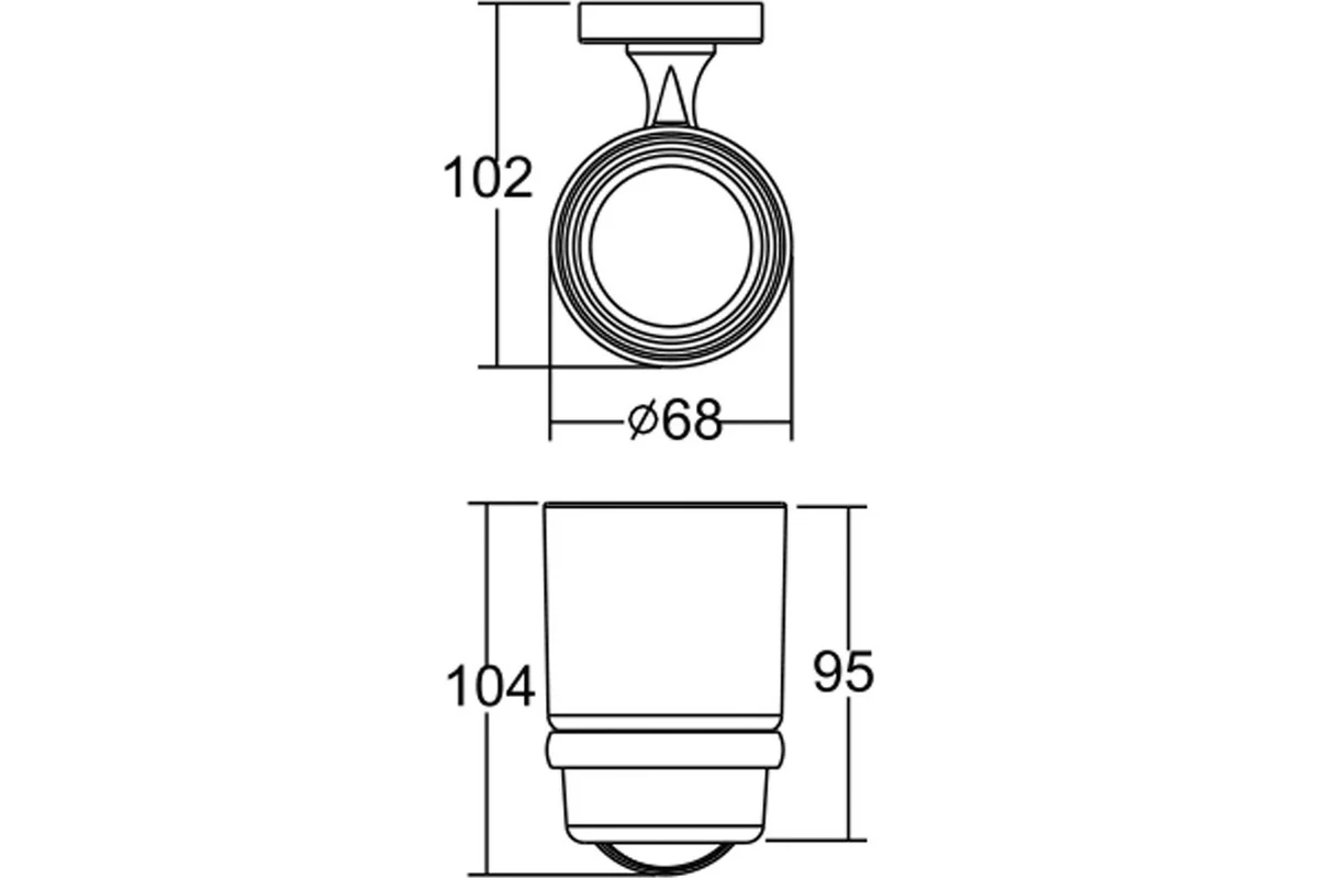 Одинарный держатель стакана Frap F1906 514811