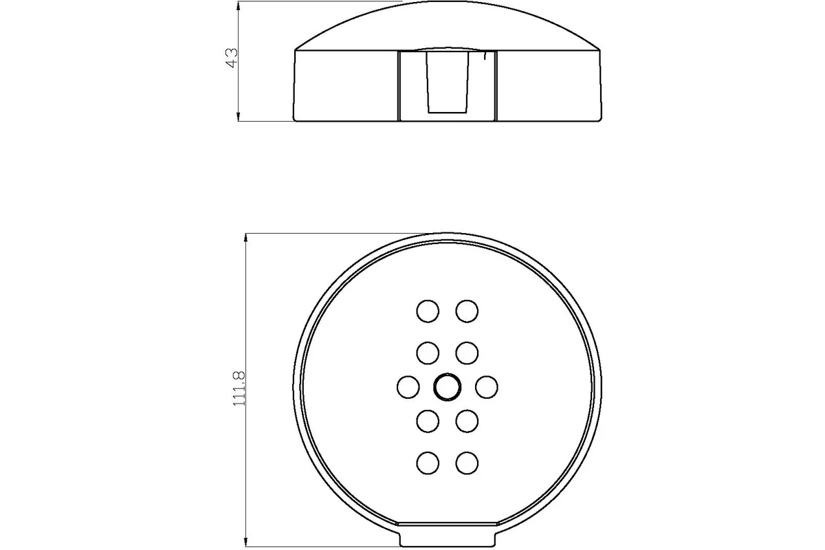 Мыльница для душевой стойки ESKO SD505