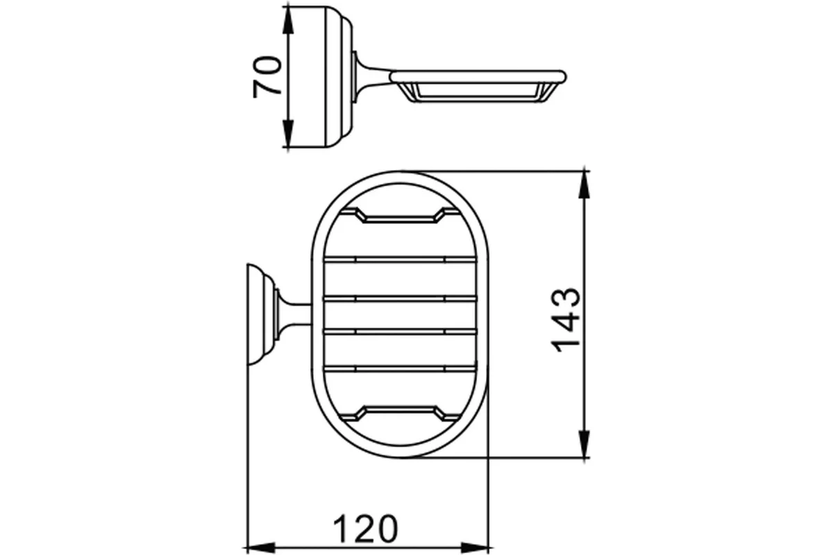 Мыльница-решетка Frap F1502-1 515454